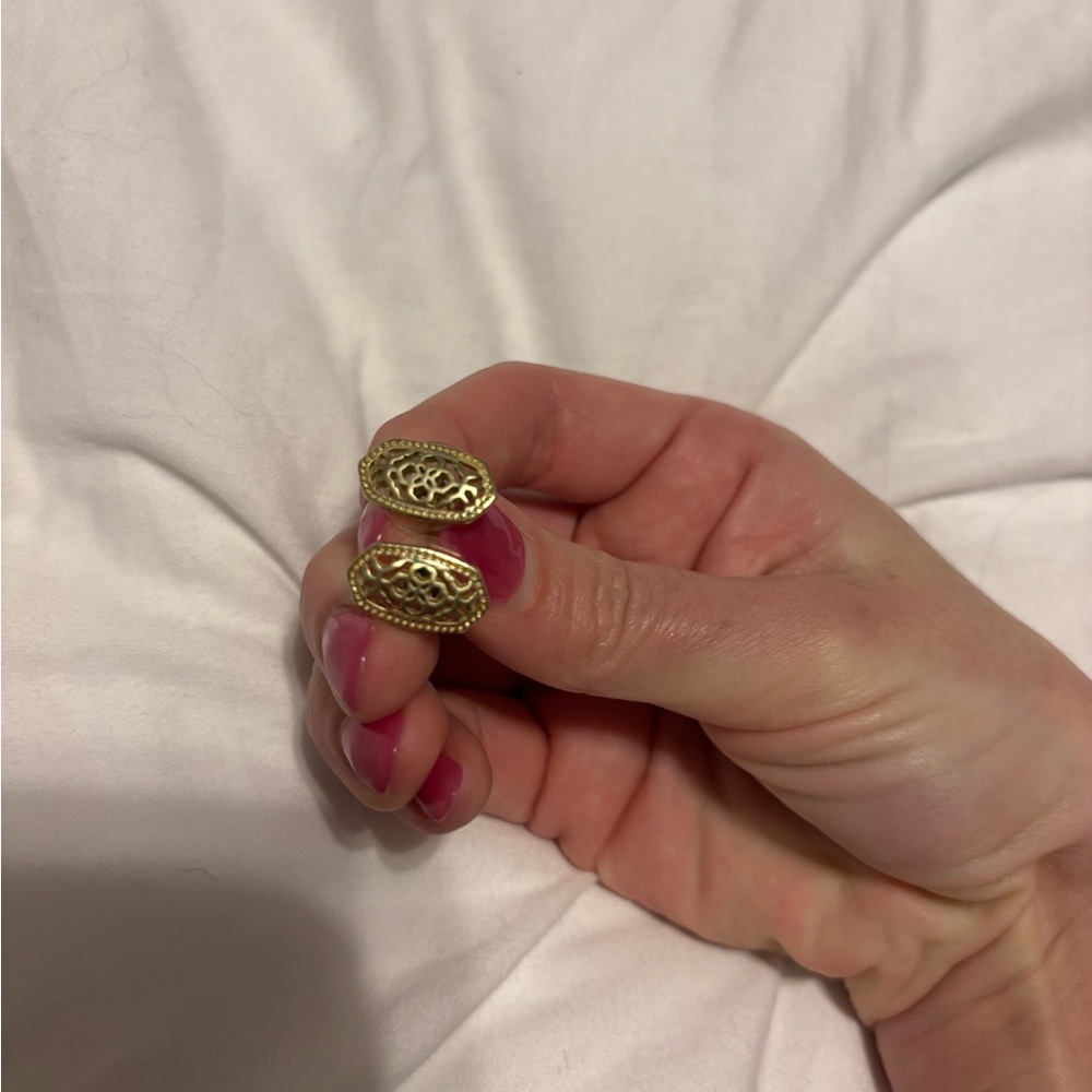 Kendra Scott Gold Filigree Earrings